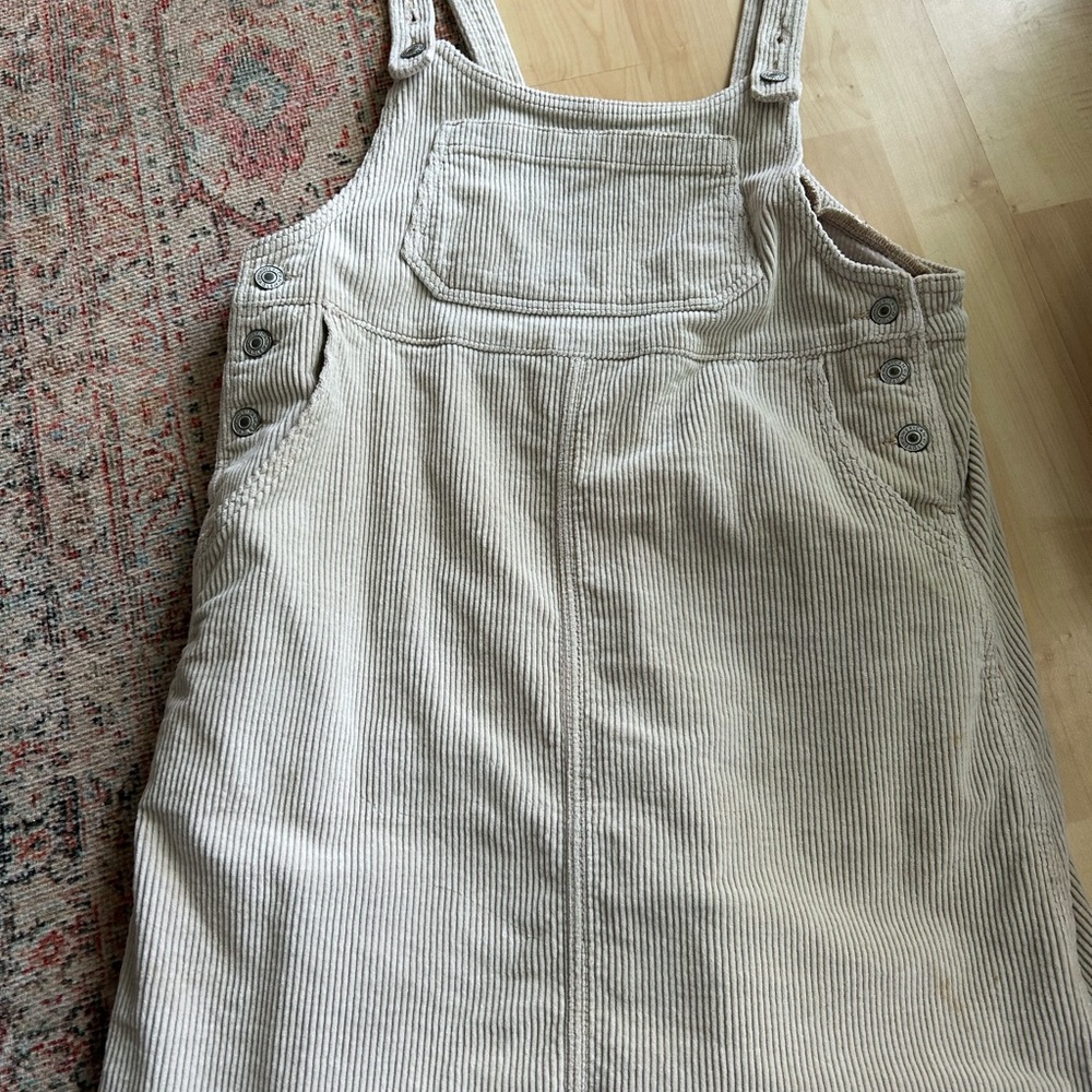 Women's Tan Corduroy Jumper dress